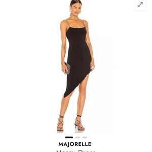Majorelle Black Asymmetrical Dress